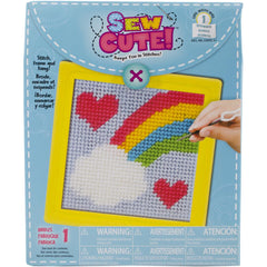 Sew Cute Needlepoint Rainbow Kids Art and Craft Activity