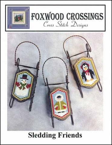 SLEDDING FRIENDS by Foxwood Crossings Counted Cross Stitch Pattern