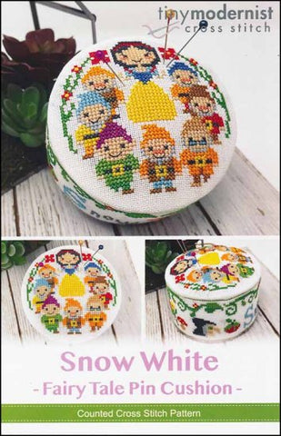 Fairy Tale Pin Cushion: Snow White By The Tiny Modernist Counted Cross Stitch Pattern