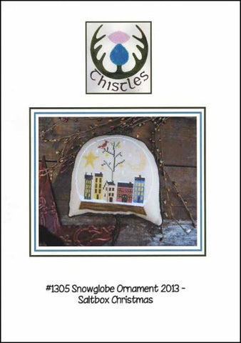 Snowglobe Ornament 2013: A Saltbox Christmas by Thistles Counted Cross Stitch Pattern