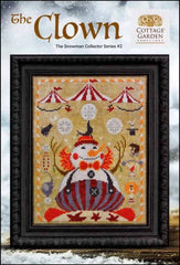 Snowman Collector Series 2: The Clown by Cottage Garden Samplings Counted Cross Stitch Pattern