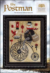 Snowman Collector Series 4: The Postman by Cottage Garden Samplings Counted Cross Stitch Pattern