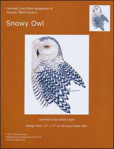 Snowy Owl by Techscribes Counted Cross Stitch Pattern
