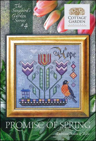 Songbird Garden Series 4: Promise Of Spring by Cottage Garden Samplings Counted Cross Stitch Pattern