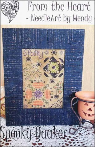Spooky Quaker by From The Heart NeedleArt by Wendy Counted Cross Stitch Pattern