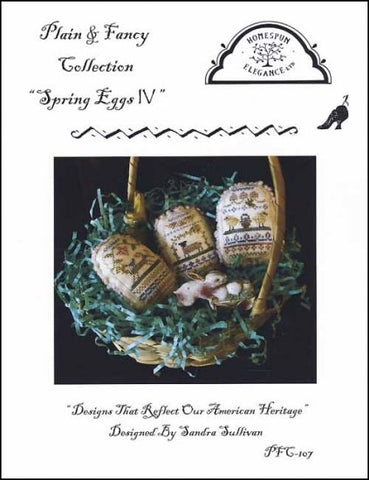 Spring Eggs 4 by Homespun Elegance Counted Cross Stitch Pattern