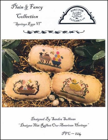 Spring Eggs 6 by Homespun Elegance Counted Cross Stitch Pattern