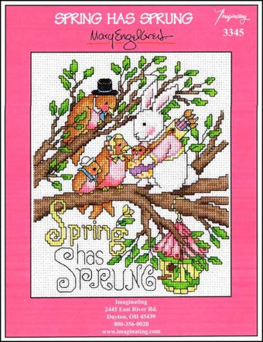 Spring Has Sprung Sampler By Mary Engelbreit For Imaginating Counted Cross Stitch Pattern