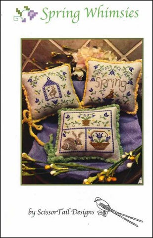 Spring Whimsies By Scissor Tail Designs Counted Cross Stitch Pattern