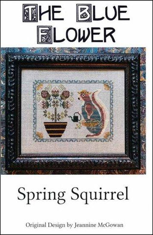 Spring Squirrel by The Blue Flower Counted Cross Stitch Pattern