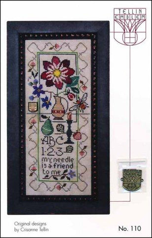 Still Life Sampler: Dahlia by Tellin Emblem Counted Cross Stitch Pattern