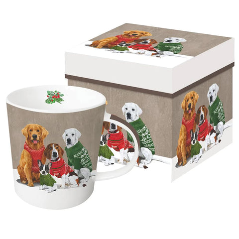 Sweater Dogs Gift-boxed Mug by TWO CAN ART (PATTI GAY) from PPD