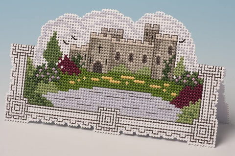 The Castle Card 3-D Greeting Card Counted Cross Stitch Kit