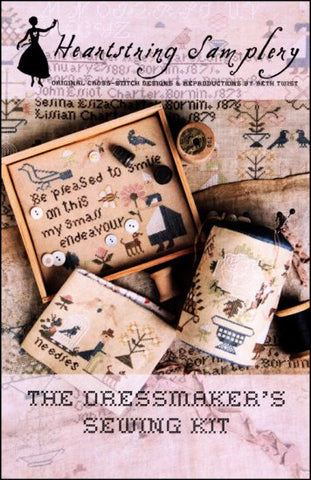 The Dressmaker's Sewing Kit by Heartstring Samplery Counted Cross Stitch Pattern