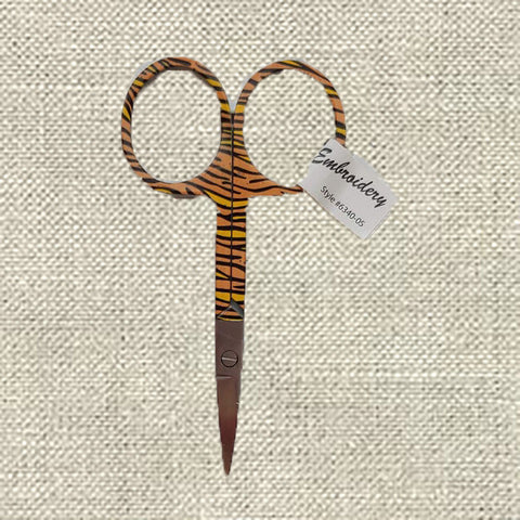 BOHIN ANIMAL PRINT EMBROIDERY SCISSORS-Tiger