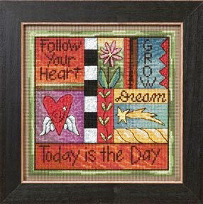 Today is the Day by Sticks - Beaded Counted Cross Stitch Kit