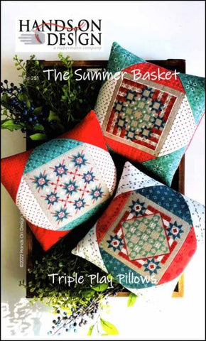 Triple Play Pillows The Summer Basket by Hands on Design Counted Cross Stitch Pattern