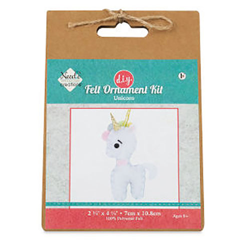 Needle Creations Felt Ornament Kit -Unicorn