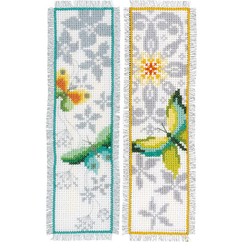 Butterfly Vervaco Bookmark Counted Cross Stitch Kit 2.5