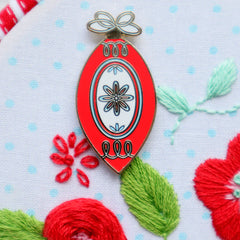 Christmas Ornament Magnetic Needle Minder by Flamingo Toes