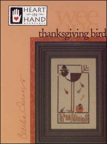 Wee One: Thanksgiving Bird by Heart in Hand Counted Cross Stitch Pattern