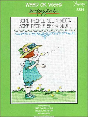 Weed or Wish? By Mary Engelbreit For Imaginating Counted Cross Stitch Pattern