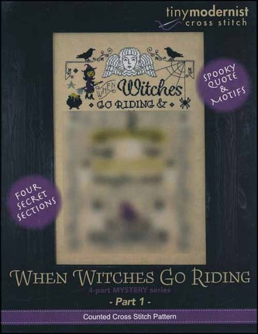 When Witches Go Riding Part 1 By The Tiny Modernist Counted Cross Stitch Pattern