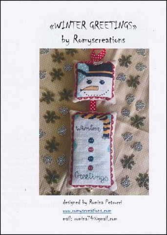 Winter Greetings by  Romy's Creations Counted Cross Stitch Pattern