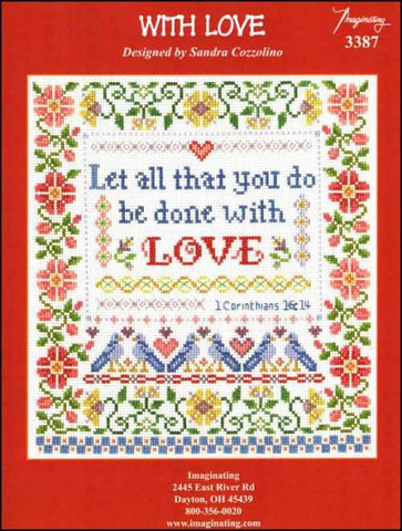 With Love by Imaginating Counted Cross Stitch Pattern