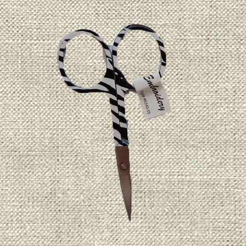 BOHIN ANIMAL PRINT EMBROIDERY SCISSORS-Zebra