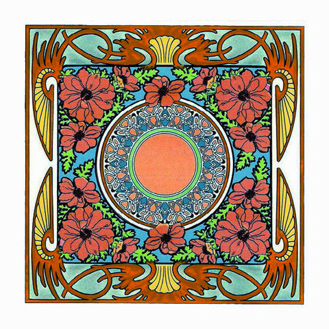 Evening Reveries Detail by Alphonse Mucha Counted Cross Stitch Pattern