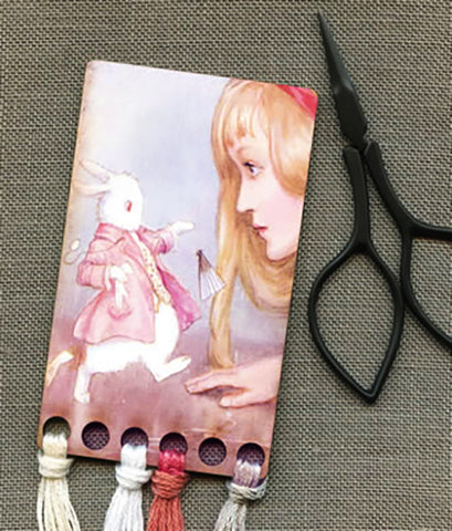 Kelmscott Design's Alice and the Rabbit Vintage Postcard Thread Keep
