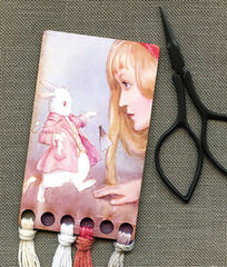 Kelmscott Design's Alice and the Rabbit Vintage Postcard Thread Keep