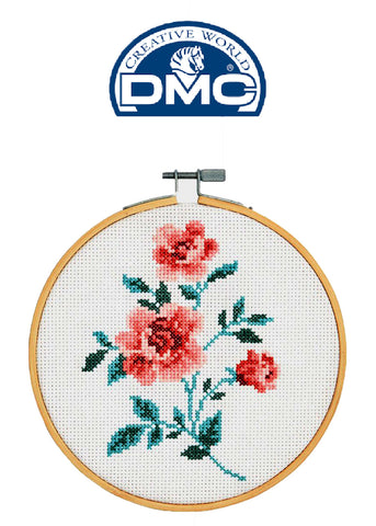 DMC Stitch Kit - ROSE Great for a New Stitcher!