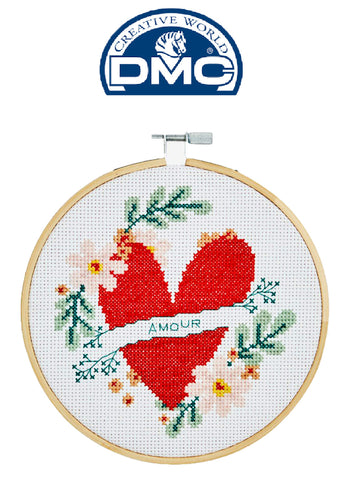 DMC Stitch Kit - HEART Great for a New Stitcher!