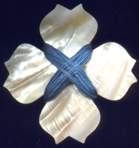 Kelmscott Design's Celtic Flower Mother of Pearl Thread Winder
