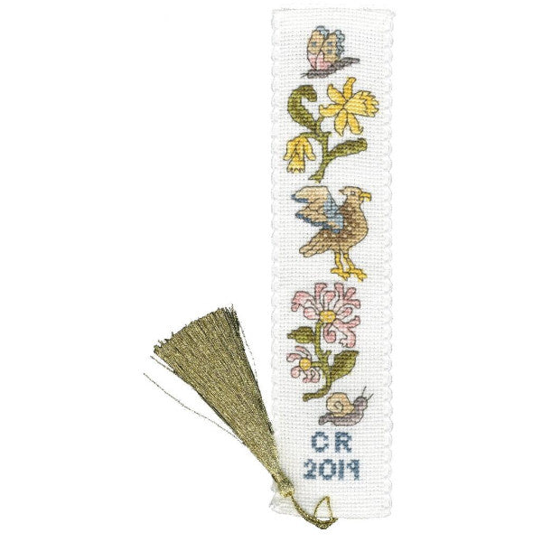 Daffodil and Honeysuckle Bookmark Counted Cross Stitch Kit by Bothy Th