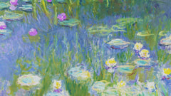 Water Lilies inspired by Claude Monet's impressionist painting Counted Cross Stitch Pattern