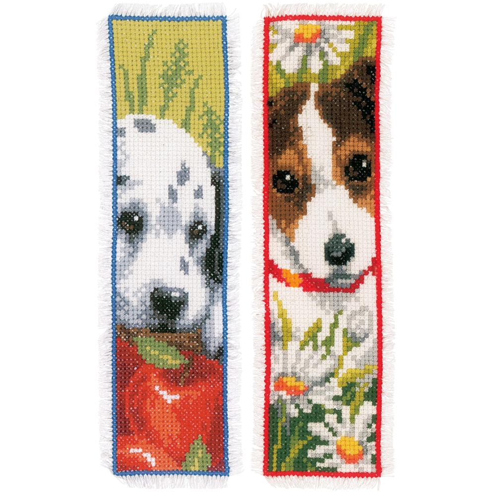 Vervaco Counted Cross Stitch Kit - Cat & Dog Bookmarks