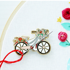 Vintage Bicycle Needle Minder by Flamingo Toes