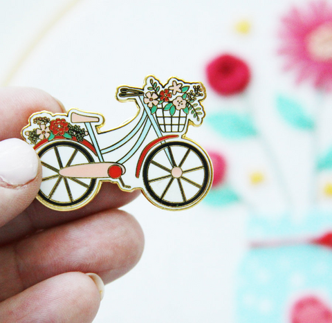 Vintage Bicycle Needle Minder by Flamingo Toes