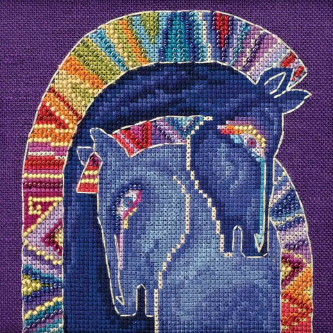 Laurel Burch Embracing Horses by Mill Hill Counted Cross Stitch Kit