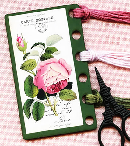 Kelmscott Design's French Roses Vintage Postcard Thread Keep