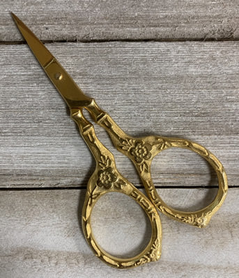 Kelmscott Design's Gold Tudor Rose Scissors