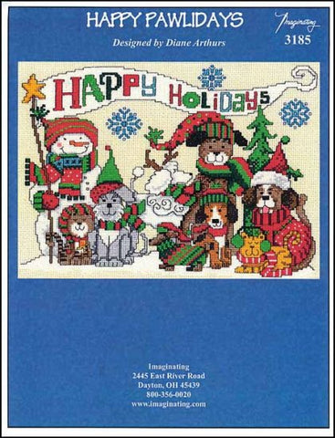 Happy Pawlidays by Imaginating Counted Cross Stitch Pattern