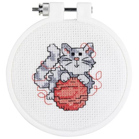KITTY CAT Janlynn/Kid Stitch Mini Counted Cross Stitch Kit 3