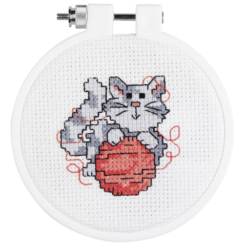 HEART Janlynn/Kid Stitch Mini Counted Cross Stitch Kit 3 Round