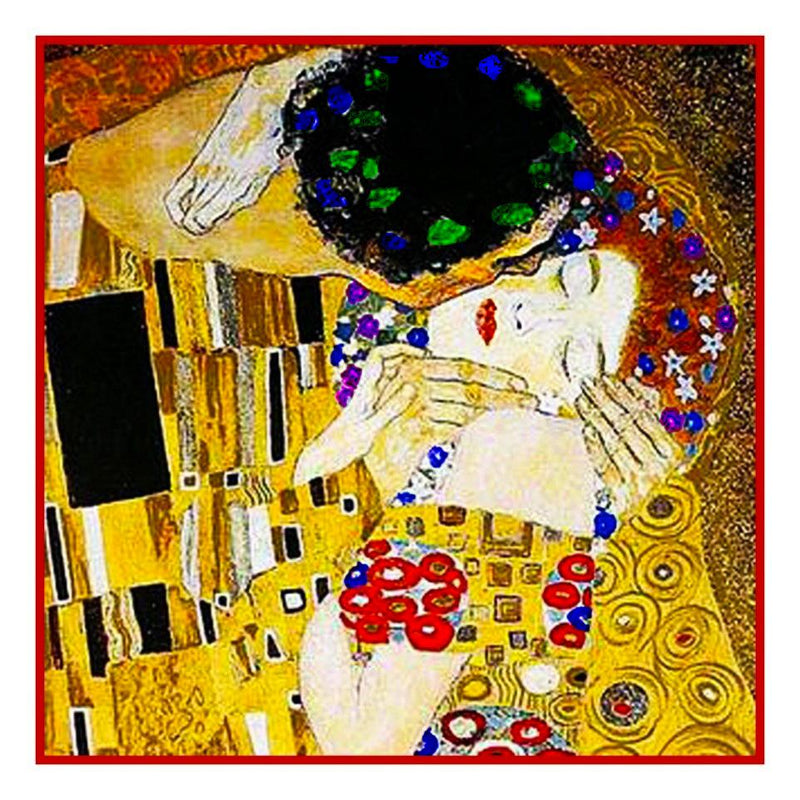 Orenco Originals The Kiss Detail By Gustav Klimt Counted Cross Stitch Pattern