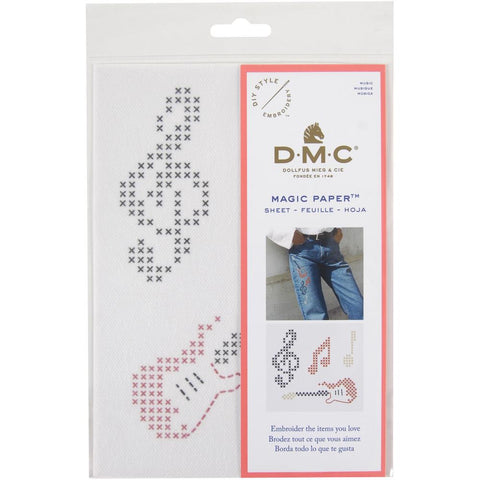 MUSIC-DMC Magic Paper Pre-Printed Counted Cross Stitch  Needlework Design Great for a New Stitcher!
