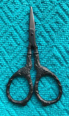 Kelmscott Design's Black Tudor Rose Scissors